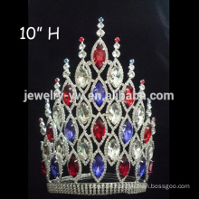 Fashion metal full rhinestones pageant crowns for women